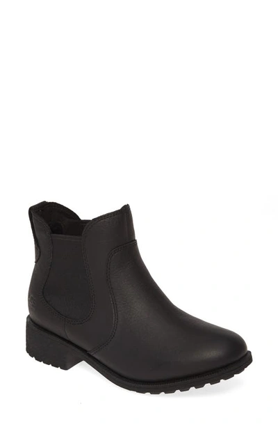 Shop Ugg Bonham Iii Waterproof Chelsea Boot In Black Leather