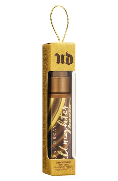 Shop Urban Decay Travel Size All Nighter Setting Spray Ornament In Honey