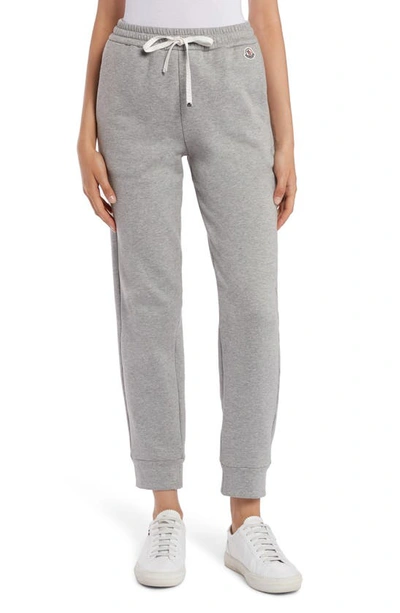Shop Moncler French Terry Jogger Sweatpants In Grey