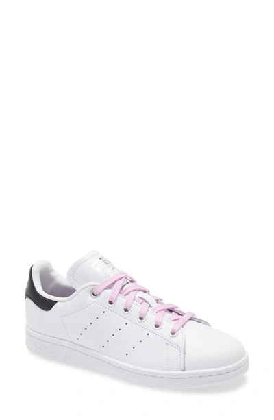 Shop Adidas Originals Stan Smith Quilted Sneaker In White/ Core Black/ Clear Lilac