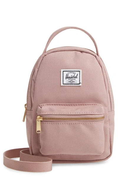 Shop Herschel Supply Co Nova Crossbody Backpack In Ash Rose