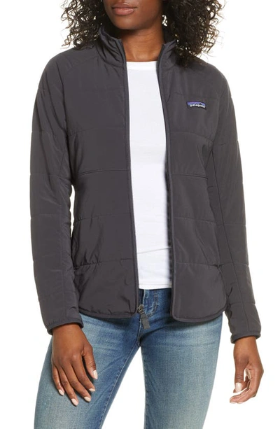 Shop Patagonia Pack In Insulated Jacket In Ink Black