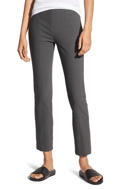 Shop Vince Crop Leggings In Dark Grey