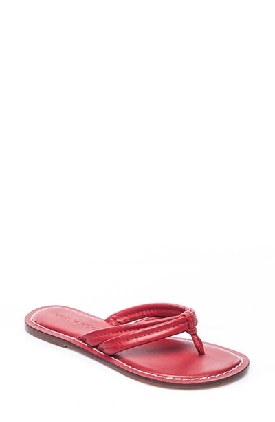 Shop Bernardo Footwear  Miami Sandal In Red Antique Calf Hair