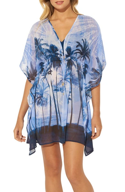 Shop Bleu By Rod Beattie Cover-up Caftan In Navy