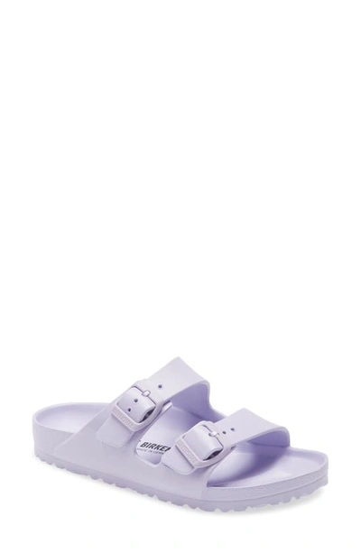 Shop Birkenstock Essentials Arizona Waterproof Slide Sandal In Purple Fog Rubber