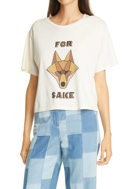 Shop Le Superbe For Fox Sake Graphic Tee In Natural