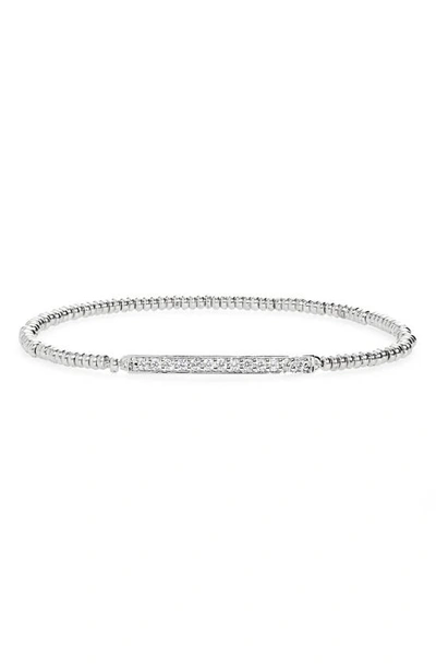 Shop Kendra Scott Addison Stretch Bracelet In Silver