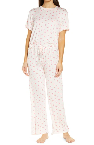 Shop Honeydew Intimates All American Pajamas In Petal Pink Lips