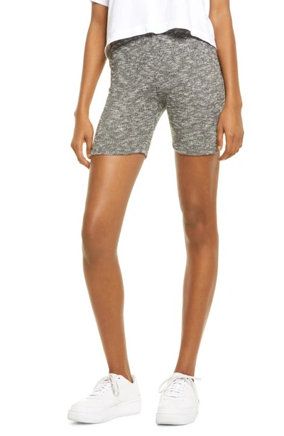 Shop All In Favor Knit Bike Shorts In Charcoal