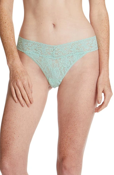 Shop Hanky Panky Original Rise Thong In Mint Sprig Green