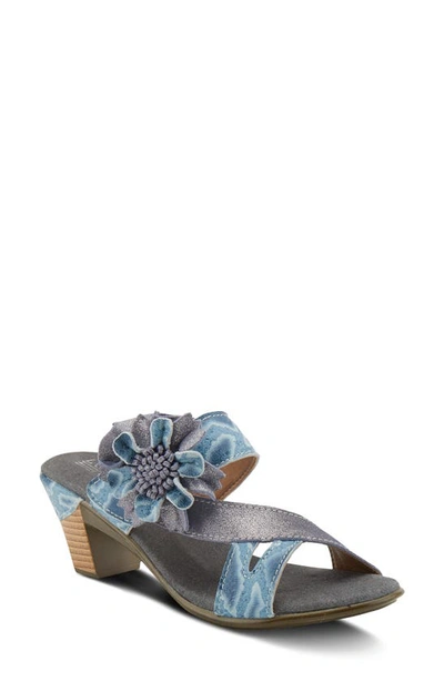 Shop L'artiste Cassana Slide Sandal In Blue Leather