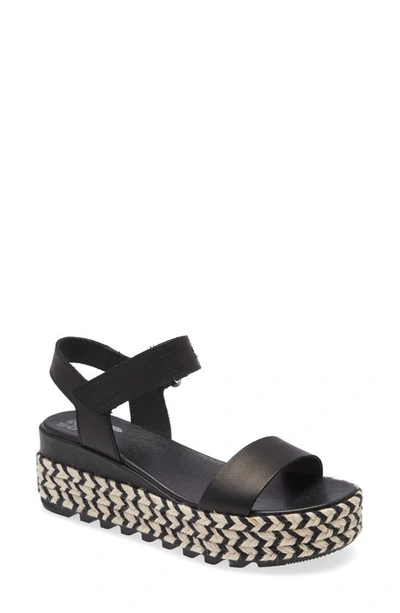 Shop Sorel Cameron Flatform Sandal In Black