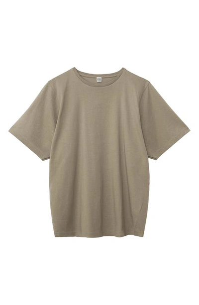 Shop Totême Oversize Cotton T-shirt In Concrete Grey