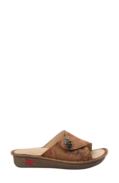 Shop Alegria Vivica Slide Sandal In Wooland Wonders Leather