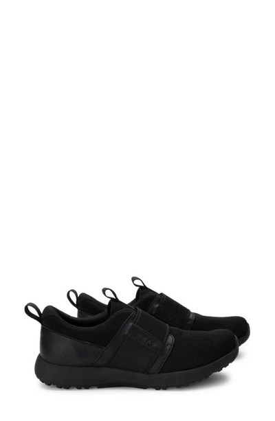Shop Traq By Alegria Volition Sneaker In Black Fabric