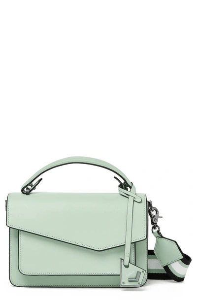 Shop Botkier Cobble Hill Leather Crossbody Bag In Soft Sage