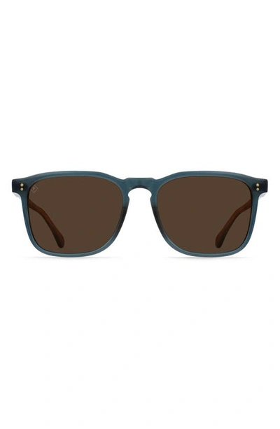 Shop Raen Wiley 54mm Polarized Square Sunglasses In Cirus/ Vibrant Brown Polar