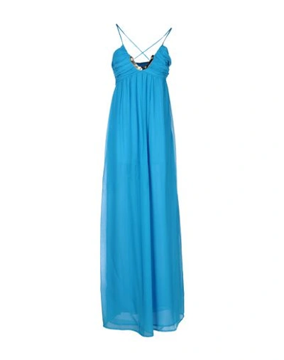 Roberto Cavalli Long Dresses In Turquoise