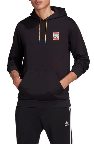 Adidas Originals Adiplore Hoodie With Chest Print In Black ModeSens
