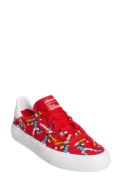 Shop Adidas Originals 3mc X Disney Sport Goofy Sneaker In Scarlet/ftwr White