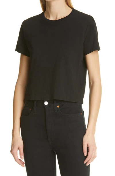 Shop Re/done 1950s Boxy T-shirt In Black