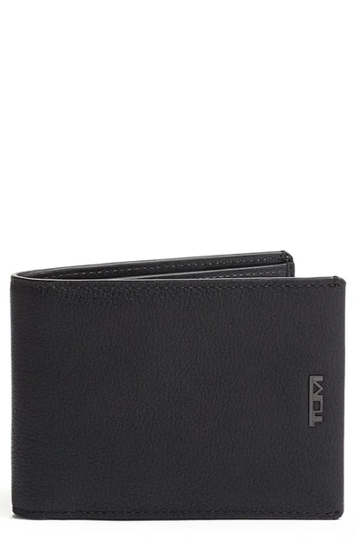 Shop Tumi Nassau Slim Leather Wallet In Black Textured