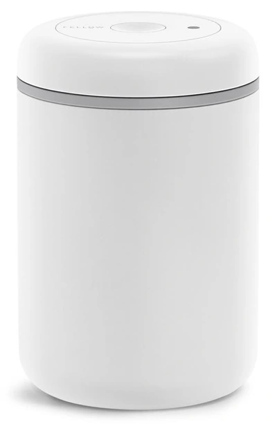 Shop Fellow Atmos Stainless Steel Vacuum Canister In Matte White