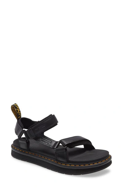 Shop Dr. Martens' X Suicoke Depa Sandal In Black Leather