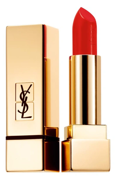 Shop Saint Laurent Rouge Pur Couture Satin Lipstick In 73 Rhythm Red