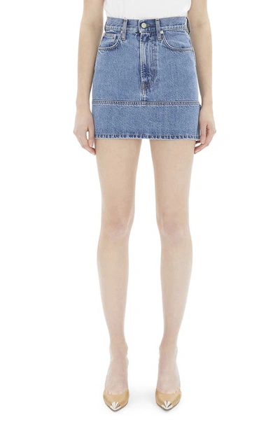 Shop Helmut Lang Femme Utility Denim Skirt In Acc Hi Contract Indigo