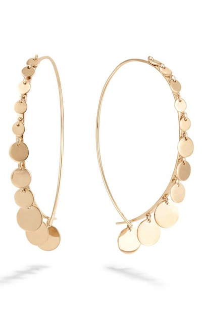 Shop Lana Jewelry Jewelry Dangling Disc Upside Down Earrings In Yellow Gold