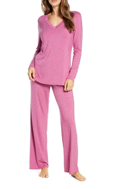 Shop Natori Feathers Pajamas In Mul Ht Mulberry