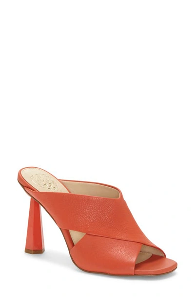 Shop Vince Camuto Averessa Slide Sandal In Candy Coral Leather
