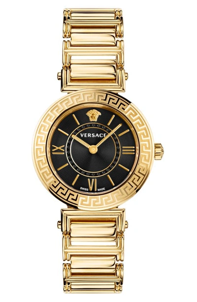 Shop Versace Tribute Bracelet Watch, 35mm In Gold