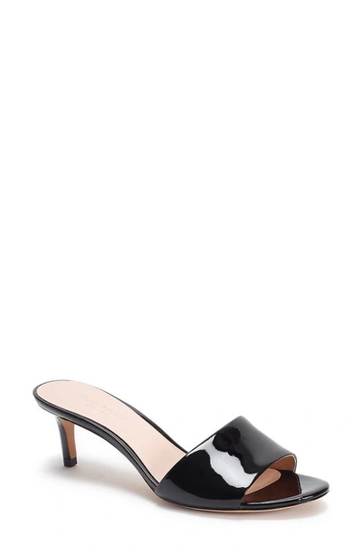 Shop Kate Spade Savvi Slide Sandal In Black Leather