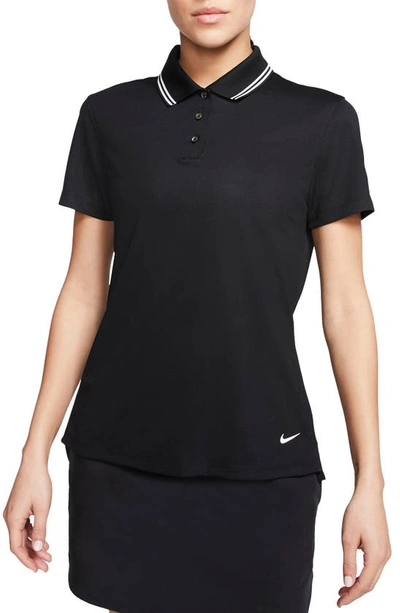 Shop Nike Dry Victory Polo In Black/white