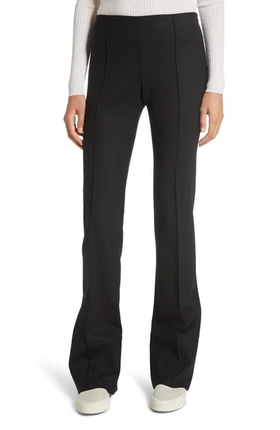 Shop The Row Kriss Double Stretch Wool Straight Leg Pants In Black