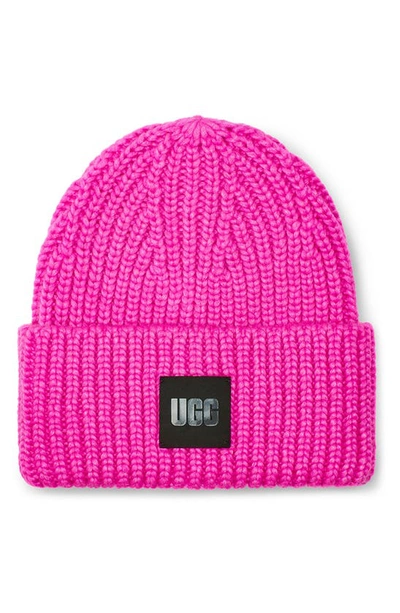 Shop Ugg (r) Chunky Ribbed Beanie In Rock Rose