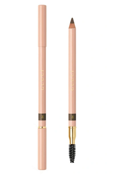 Shop Gucci Crayon Définition Sourcils Powder Eyebrow Pencil In Dark Brown