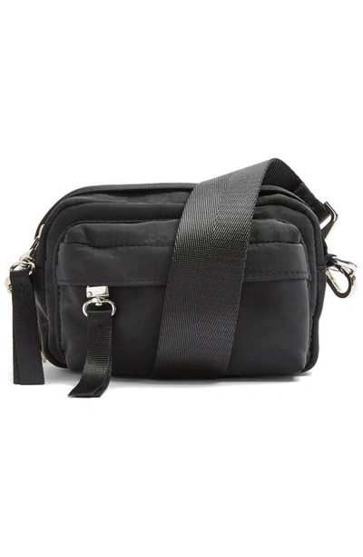 Shop Topshop Micro Zip Sport Crossbody Bag In Black