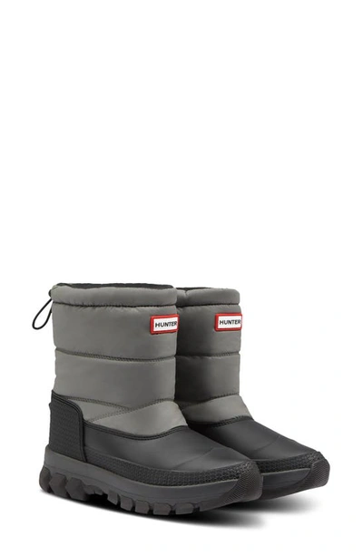 Shop Hunter Original Waterproof Insulated Short Snow Boot In Mere/ Black