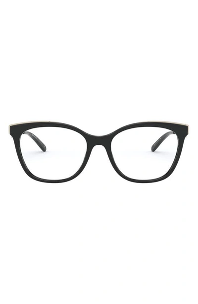 Shop Michael Kors 54mm Square Optical Glasses In Black