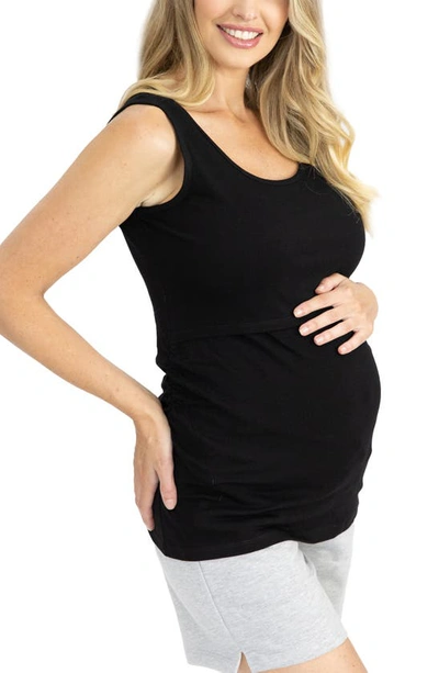 Shop Angel Maternity Maternity/nursing Tank In Black