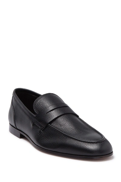 Shop To Boot New York Deville Leather Penny Loafer In Nero