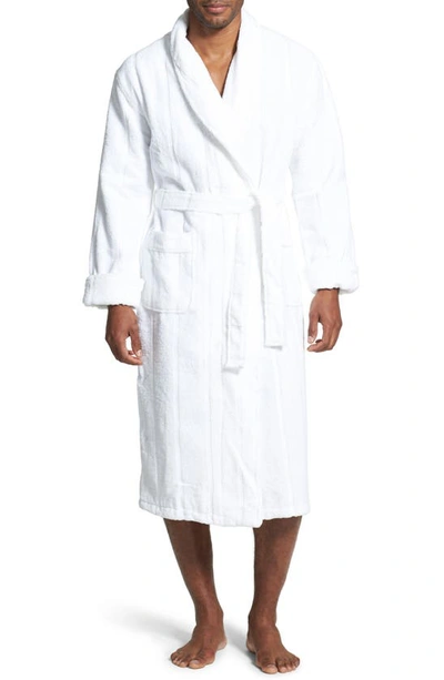 Shop Majestic Ultra Lux Robe In Blanco