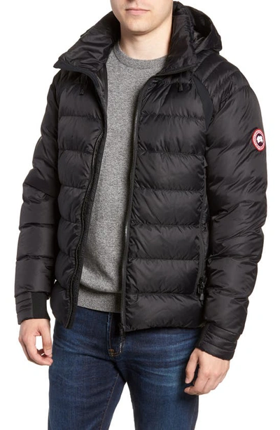Shop Canada Goose Hybridge Slim Fit Base Jacket In Black