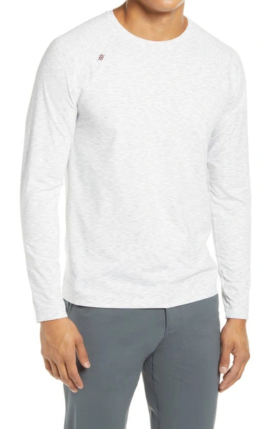 Shop Rhone Reign Long Sleeve T-shirt In Gray Space Dye