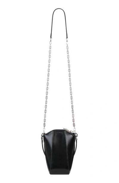 Shop Givenchy Antigona Mini Vertical Leather Crossbody Bag In Black