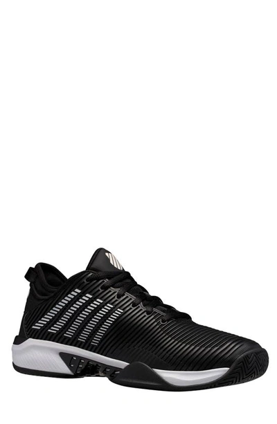 Shop K-swiss Hypercourt Supreme Tennis Shoe In Black/ White